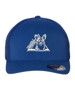 Triangle Corgis Embroidery Adult Fitted Hat