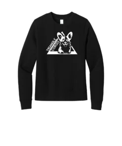 Triangle Corgi Front Ladies Sweatshirt