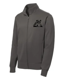 Triangle Corgi Front Adult Full Zip Hoodie