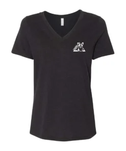 Triangle Corgi Front Ladies V-Neck