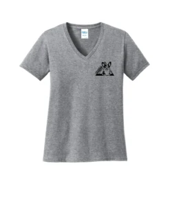 Triangle Corgi Front Ladies V-Neck