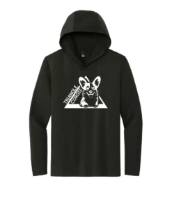 Triangle Corgis LOGO Adult Long Sleeve Hooded Tee