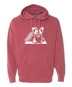 Triangle Corgi Front Adult Hoodie