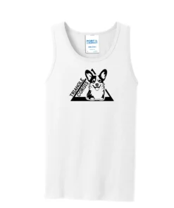 Triangle Corgi Front Adult Tank Top