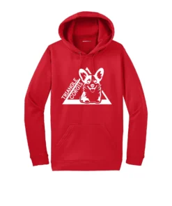 Triangle Corgi Front Adult Hoodie