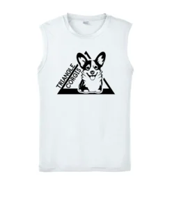 Triangle Corgi Front Adult Tank Top