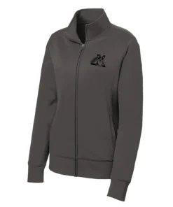 Triangle Corgi Front Ladies Full Zip Hoodie
