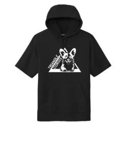 Triangle Corgis LOGO Adult Short Sleeve Hoodie