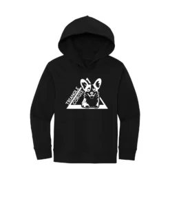 Triangle Corgi Front Youth Hoodie