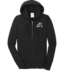 Triangle Corgis LOGO Ladies Full Zip Hoodie