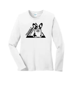 Triangle Corgi Front Ladies Long Sleeves