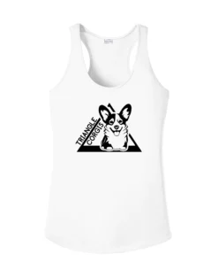 Triangle Corgi Front Ladies Tank Top