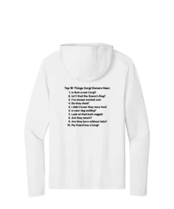 Triangle Corgis LOGO Adult Long Sleeve Hooded Tee