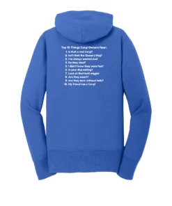 Triangle Corgis LOGO Ladies Full Zip Hoodie