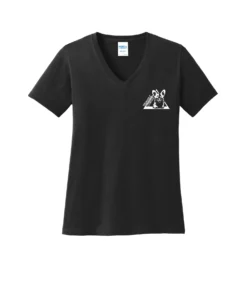 Triangle Corgis Left Chest logo Ladies V-Neck
