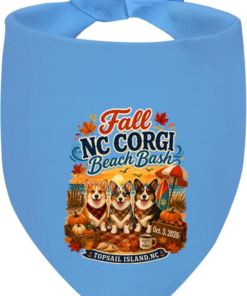 Fall Beach Bash Pembroke Logo Dog Bandana